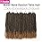 Ubeleco Short Passion Twist Hair, Ombre Blonde Water Wave Crochet Hair For Women 10 Inch Bohemian Synthetic Curly Braiding Hair 22 Strands/Pack Passion Twist Crochet Hair (10 Inch (Pack of 7),1B/27)