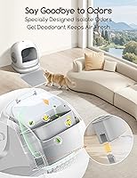 Vista 5 de Meowant Self Cleaning Litter Box, Automatic Litter Box Self Cleaning with APP Control, 75L Extra Large Open Low Entry Smart Cats Litter Boxs for