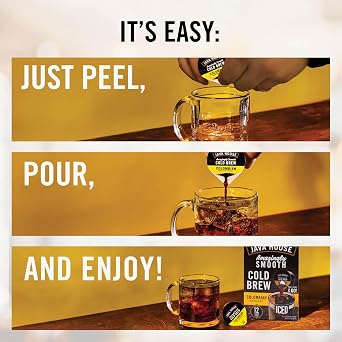 Java House Authentic Cold Brew Colombian Black Pods, Colombian, 12 Count,1.35 fl oz | 1.35 fl oz