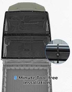 Amazon.com: KEMIMOTO 4-6-Seat UTV Soft Roof Top Breathable Mesh