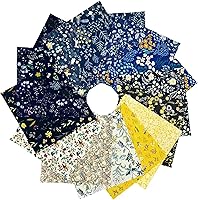 Vista 8 de 42 PIEZAS 25 x 25 cm de tela de algodón 100% en capas con flores para costura y acolchado, paquetes de tela precortada para manualidades DIY