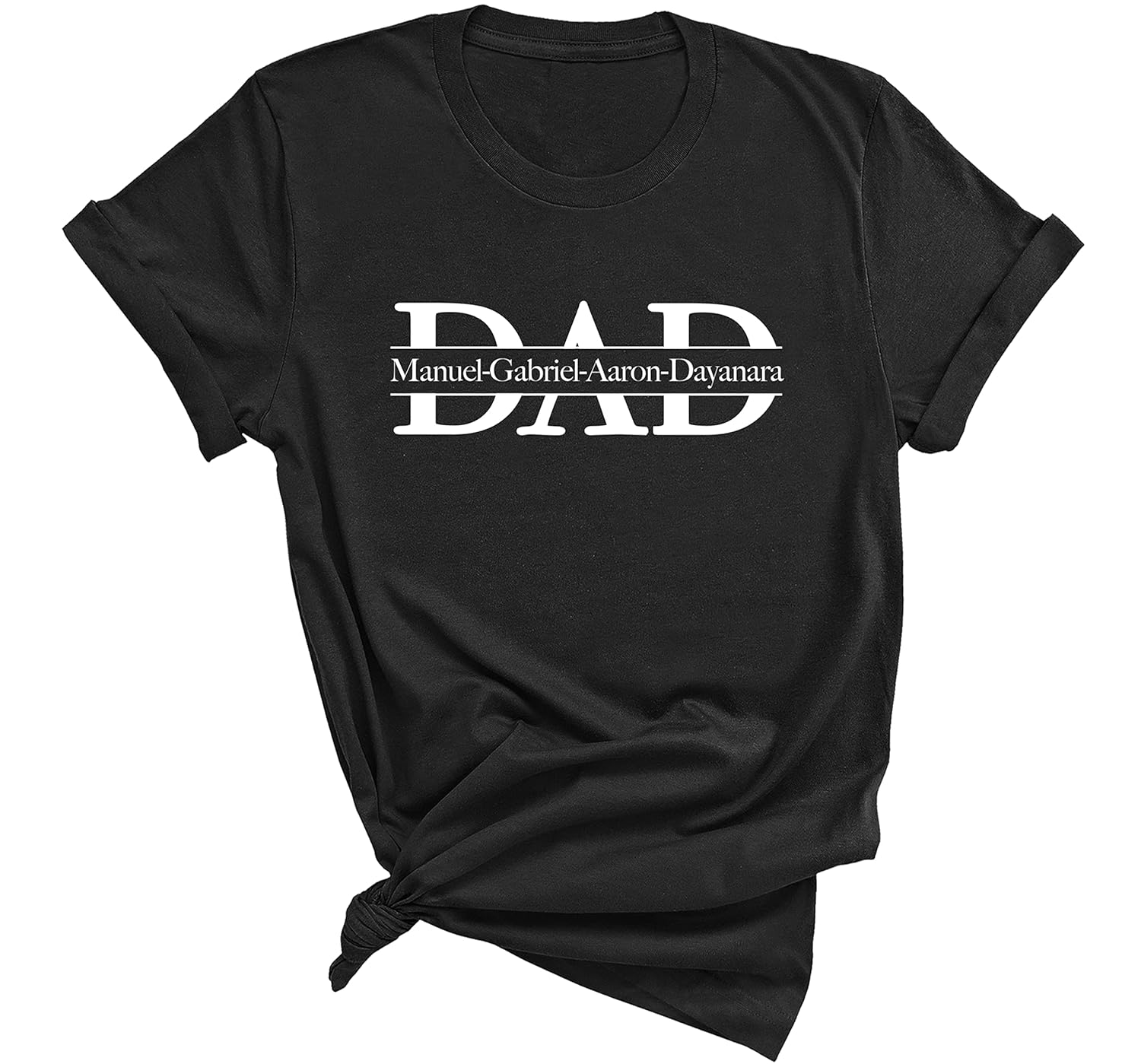 Dad Shirt With Kids Names Dad and Children Custom Dad Shirt Personalized Shirt