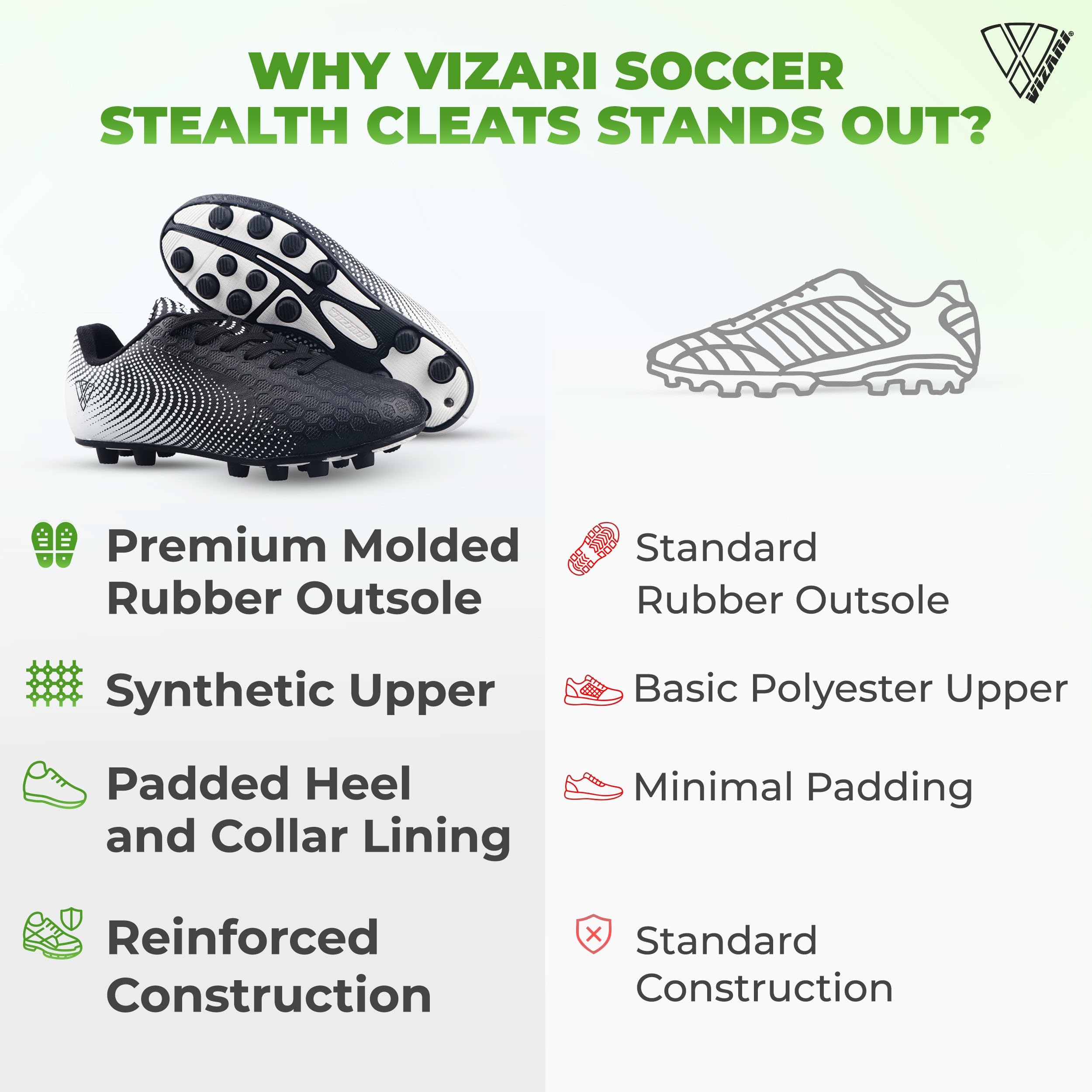 Vizari - Stealth Fg, Stealth FG. Unisex - Bambini
