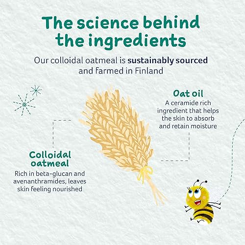 Miniatura 6 de Childs Farm, OatDerma - Baño de burbujas, sin fragancia, limpia y calma suavemente, adecuado para recién nacidos con piel seca y sensible, 8.4 onzas