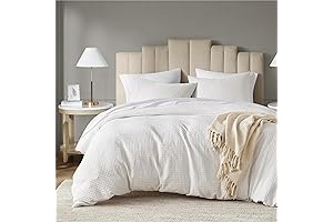 Degrees of Comfort Waffle Weave Duvet Cover Full/Queen: Indulge in a Textured Dream