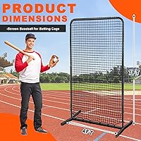 Vista 2 de ShinyRelief I Screen Baseball for Batting Cage Baseball Softball Pitching Screen Net Pitcher Protection Pitching Net Protector with Portable Bag for
