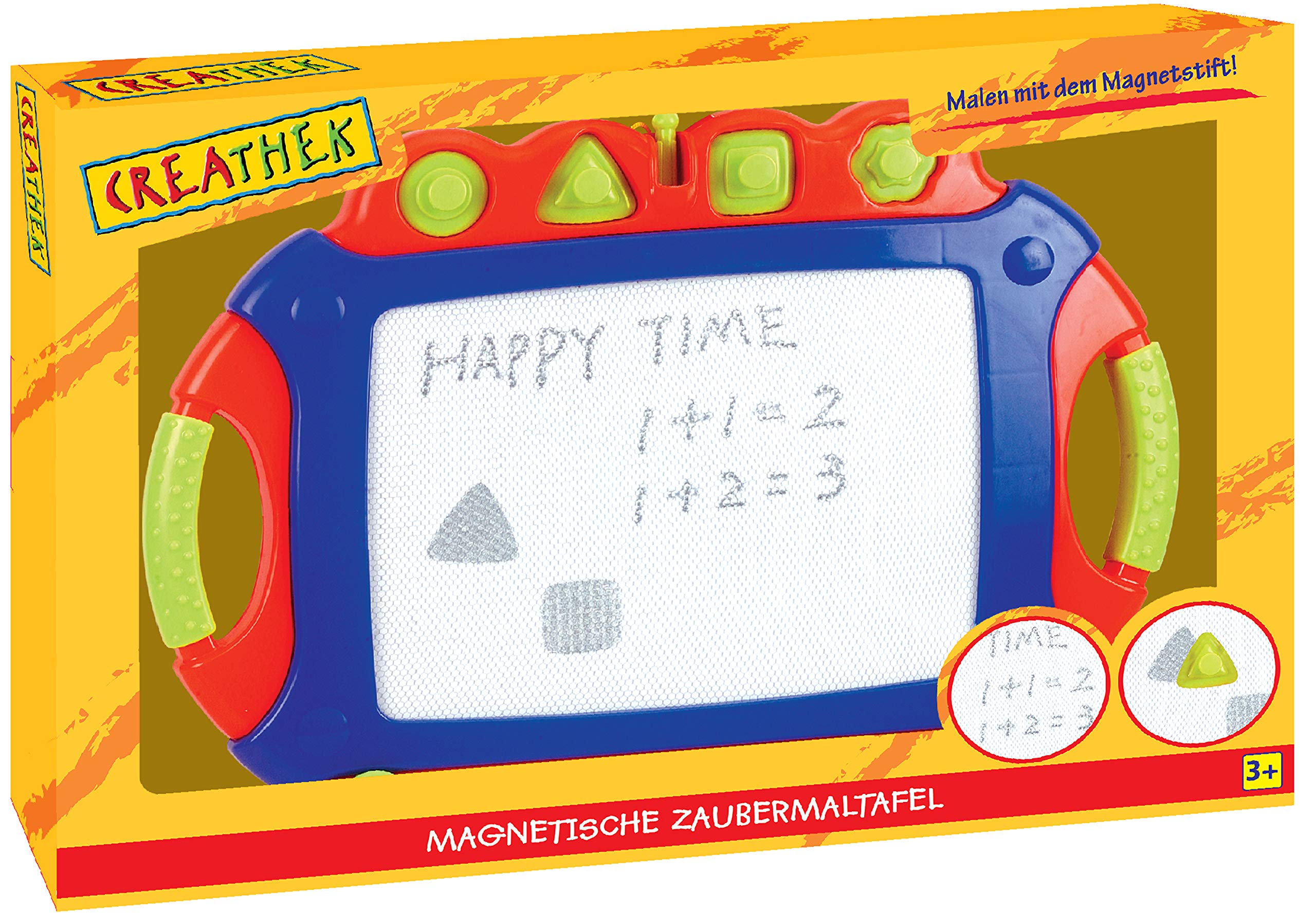 The Toy Company0063308650 CR Magnetic Drawing Board 2 in 1 with 4 Stempe