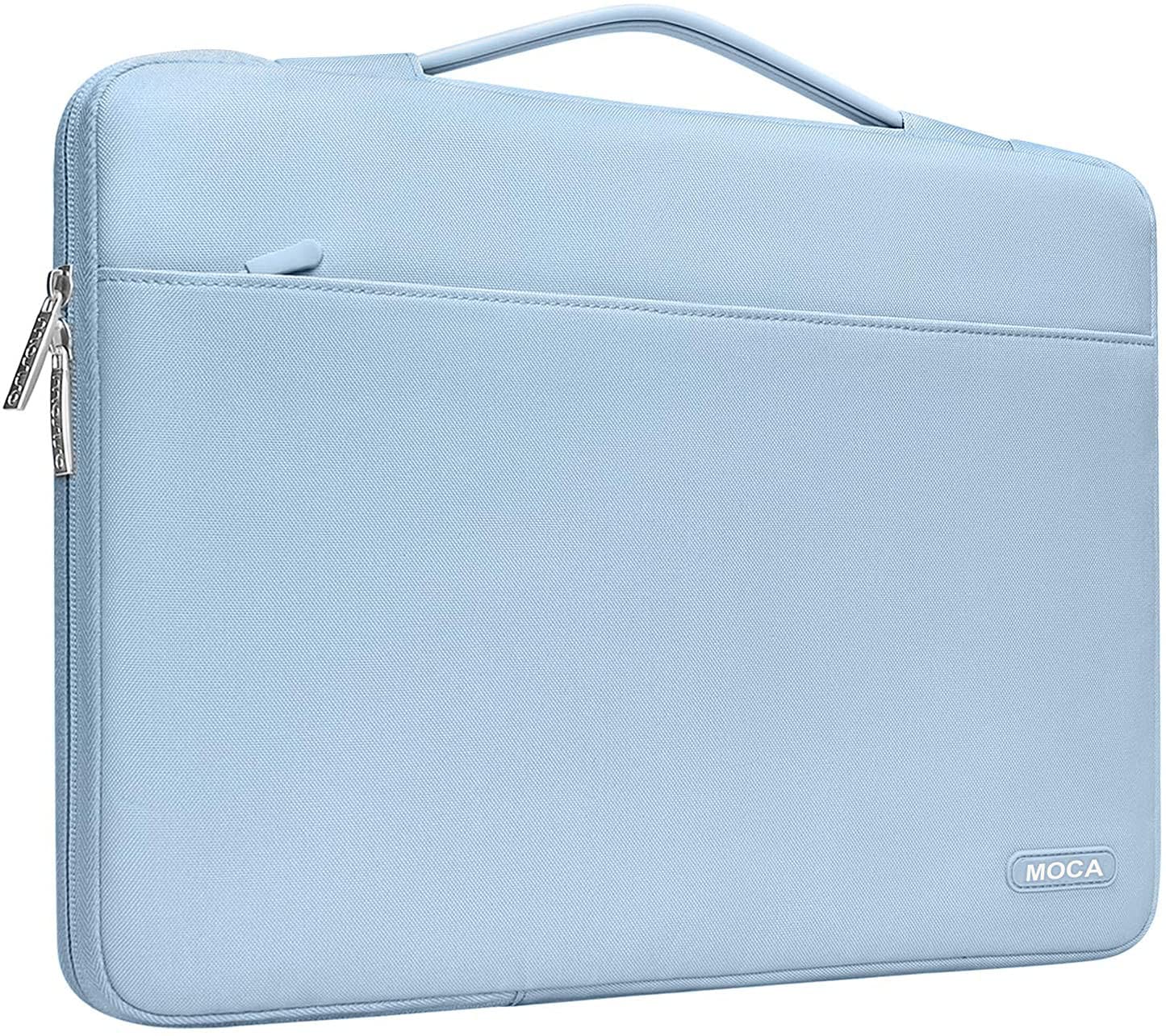 MOCA 360 Protective Laptop Sleeve Compatible with MacBook Pro 16 inch, 15 15.4 15.6 inch Dell HP Asus Acer Samsung Sony Chromebook, Polyester Bag with Trolley Belt (Airy Blue, 16 Inch) (B09FJSVFFG) Amazon Price History, Amazon Price Tracker