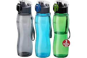 Kids Water Bottle 3 Pack: Milton Water Bottle for Sports, 25 Oz...