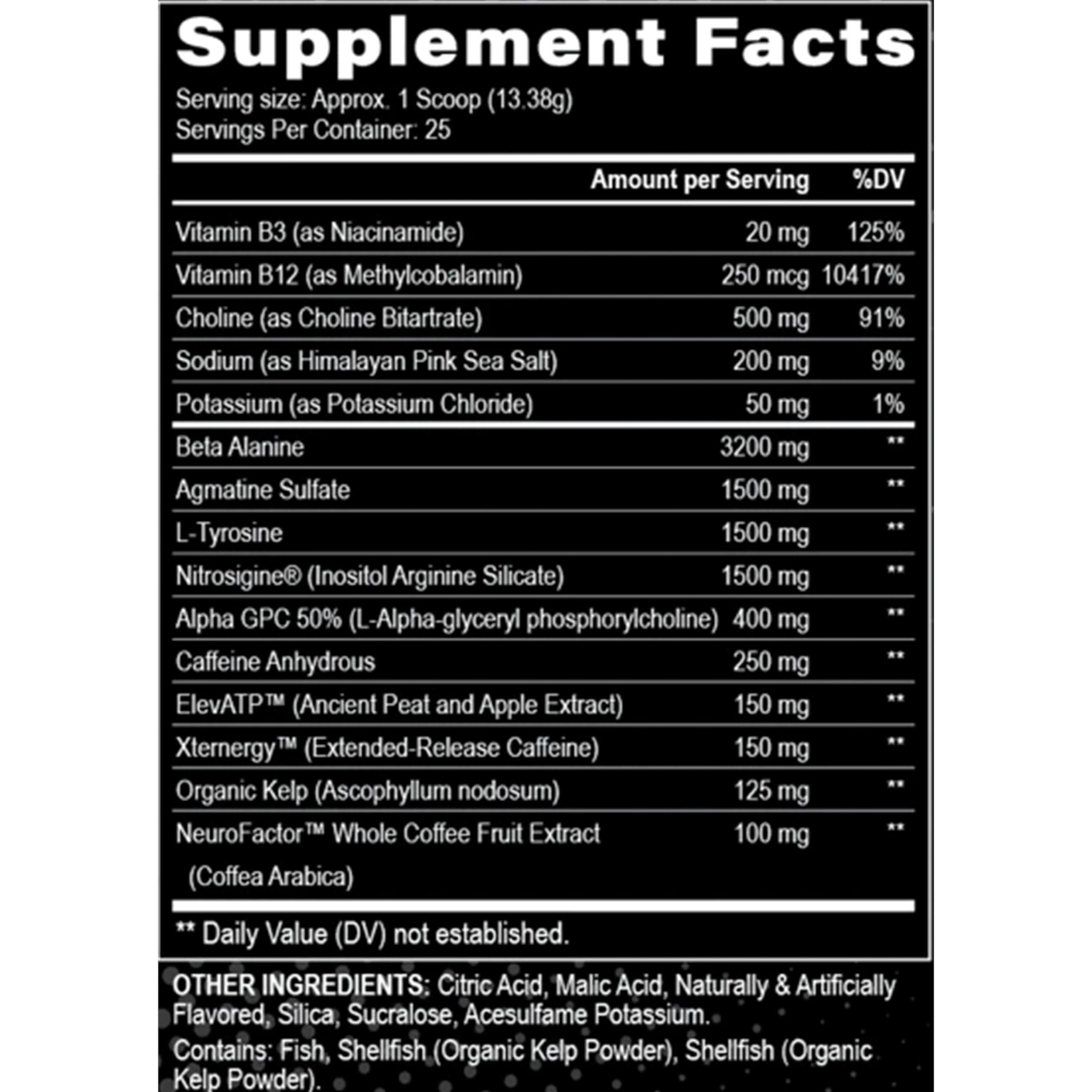 Black Magic Supply Villain High-Stim Nootropic Pre-Workout - Beta-Alanine, L-Tyrosine, & Caffeine - Pump & Focus - 25 Servings (Mad Melon)