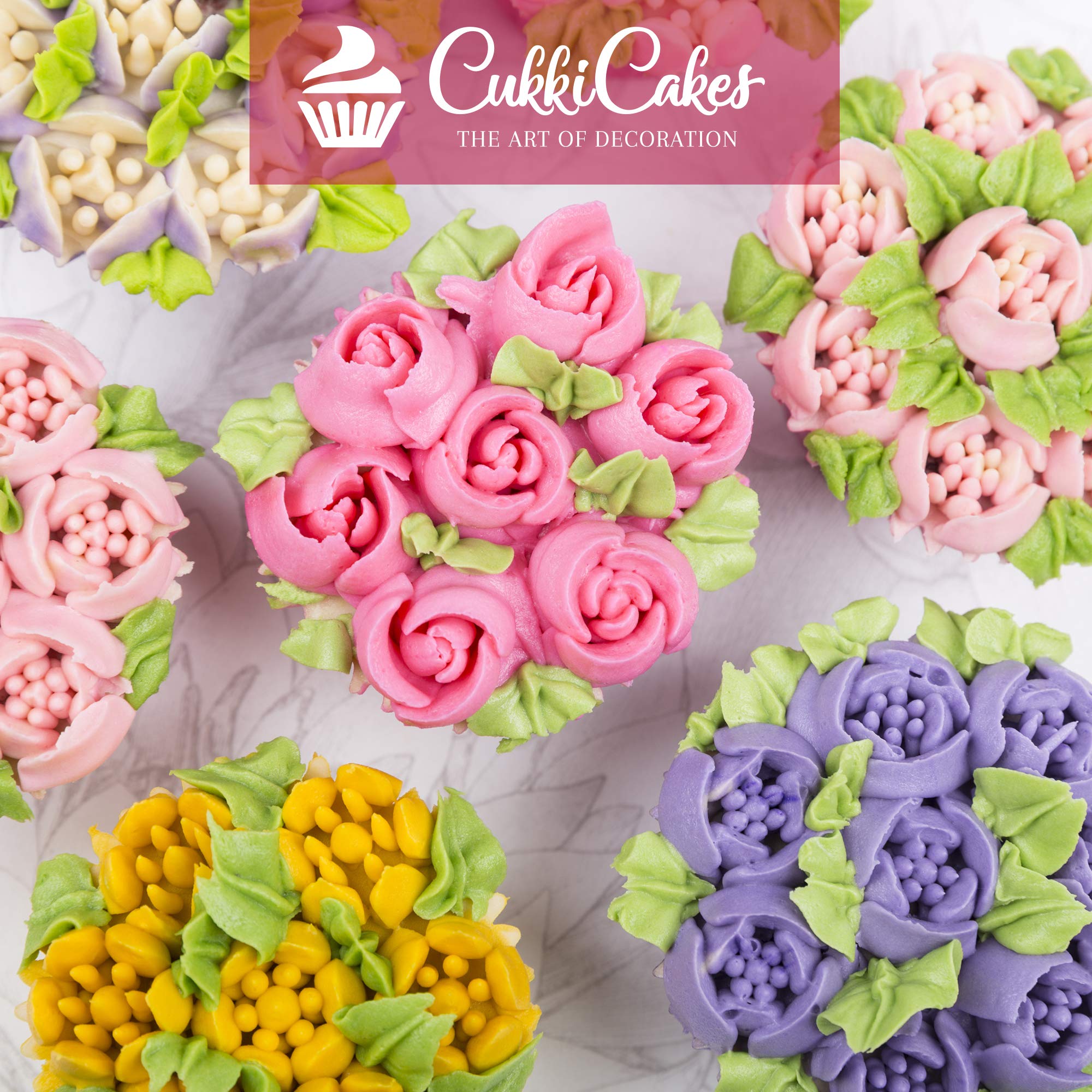 Rozetten voor cupcakes en taarten - Laura's Bakery