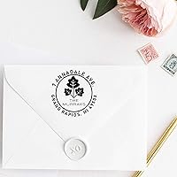Vista 8 de 10+ Designs to Choose!! Personalized - Address Stamp - Customized Stamp - Self-Inking Monogram Return Address Mail 3 4 Lines Custom Address Stamper