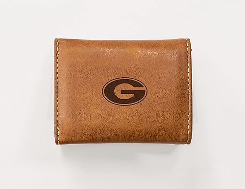 Vista 211 de Rico Industries NCAA - Cartera triple grabada con láser y tres pliegues grabada con láser, accesorio para hombre Negro