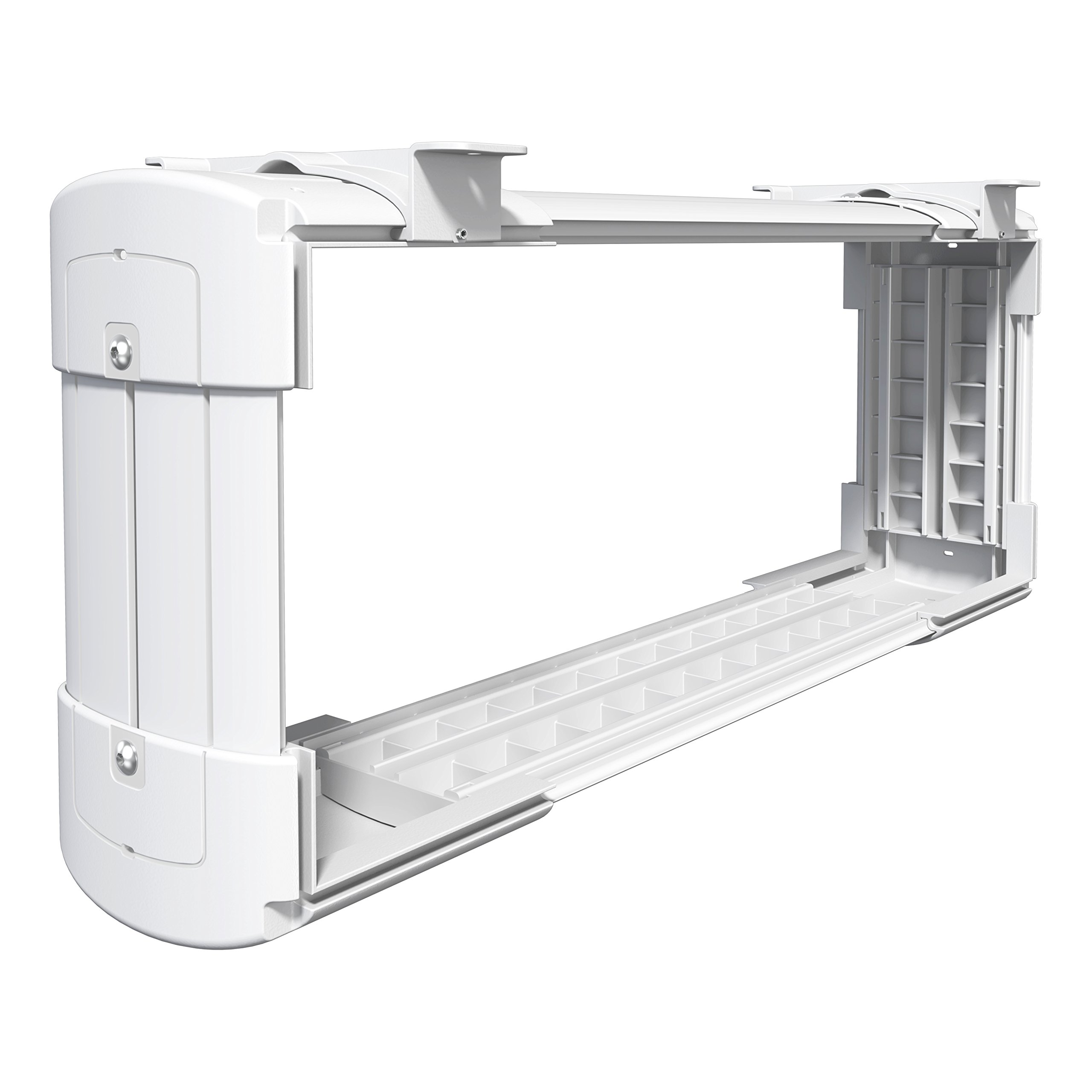 Dataflex Katame CPU Holder Large - Supporto Per Unità Di Sistema, Colore Bianco RAL 9010