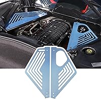 Vista 20 de TOYCIDFG Cubierta del panel de la bahía del motor del coche izquierda derecha Splash Shield Case Guard para C8 Corvette 2020-2024 Auto aluminio