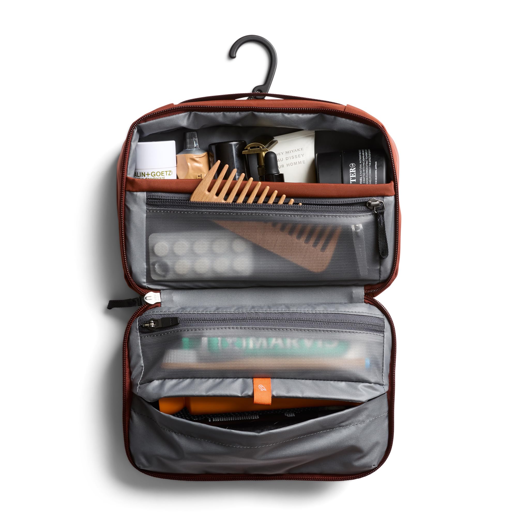 Bellroy Hanging Toiletry Kit 3L, Neceser de Viaje - Clay | Neceser colgante 3L para hombre y mujer, diseñado para viajar