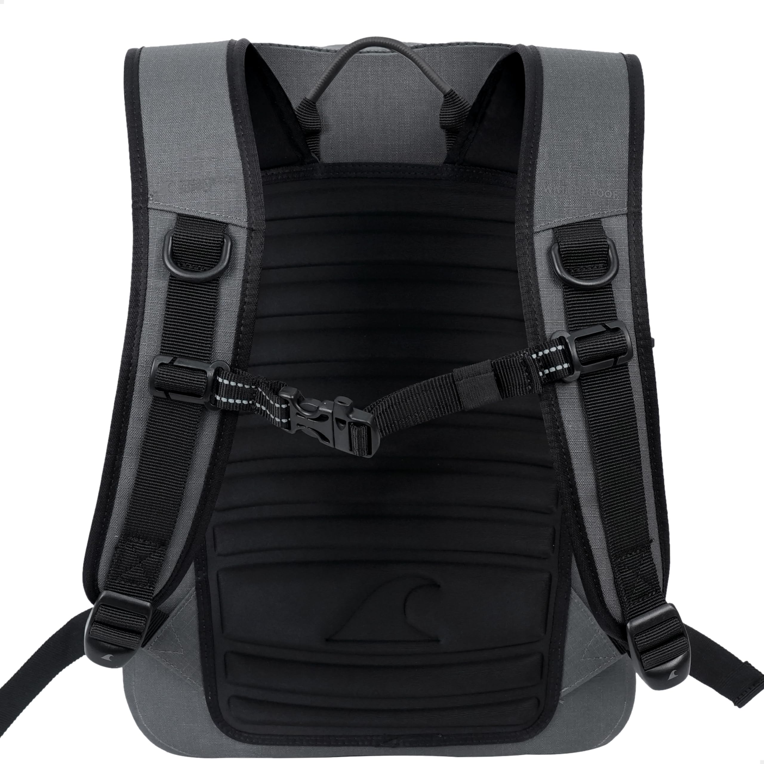 Breakwater Supply™ Fogland Lite CORDURA Small Waterproof Submersible Backpack with Laptop Sleeve & Airtight Zippers for Outdoors, Kayaking, Hiking, Cycling, Unisex TPU Dry Bag (Goshen Gray, 15L)