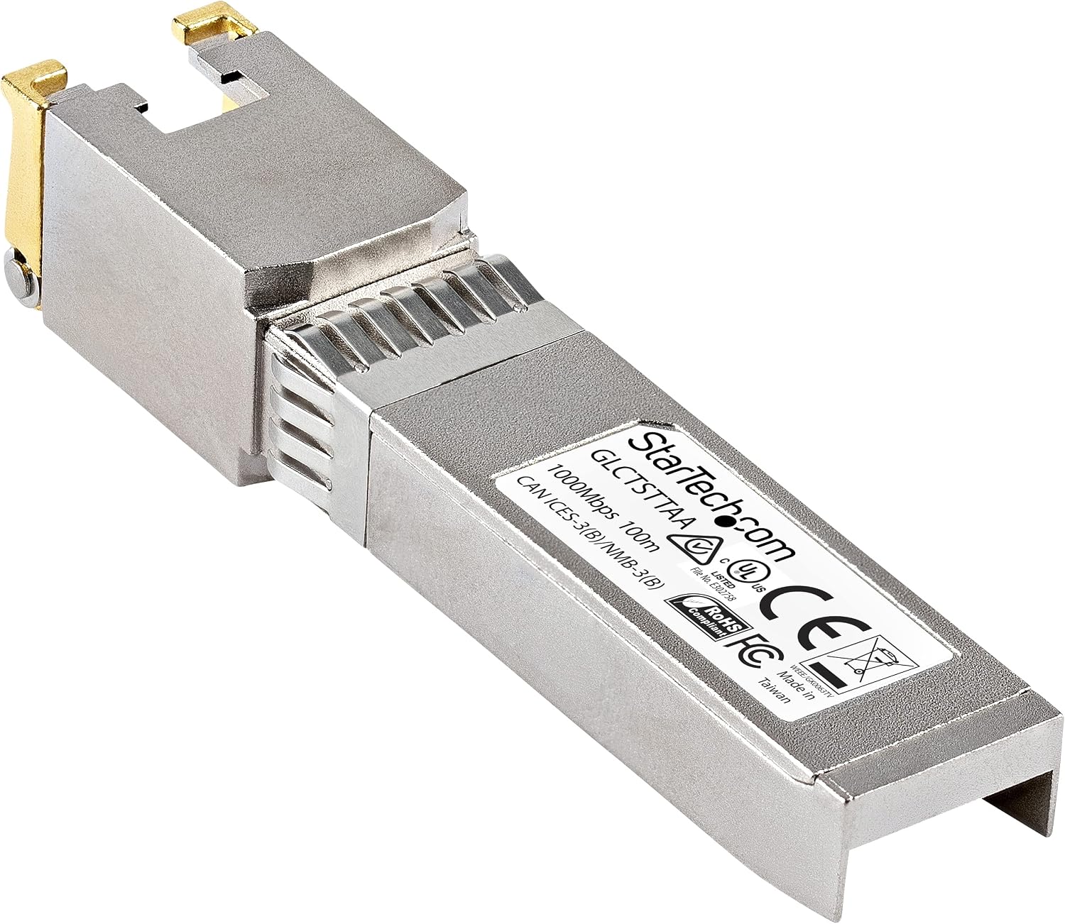 StarTech.com Cisco GLC-T Compatible - Gigabit - RJ45 - TAA Compliant Copper SFP Module - 1000Base T SFP - Cisco Transceiver