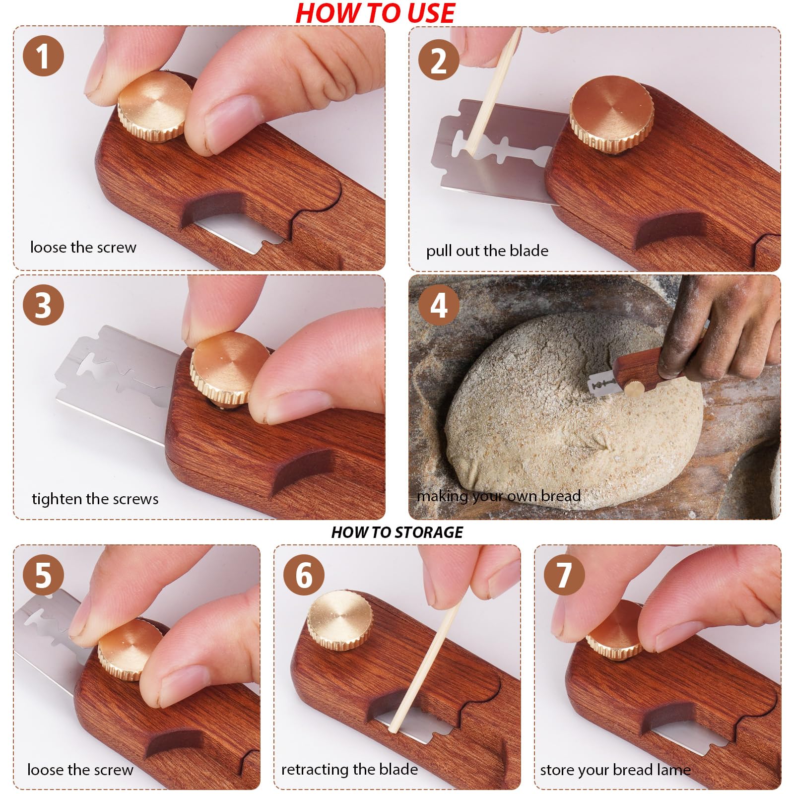 Uprichya Bread Lame - Sourdough Scoring Tool -2