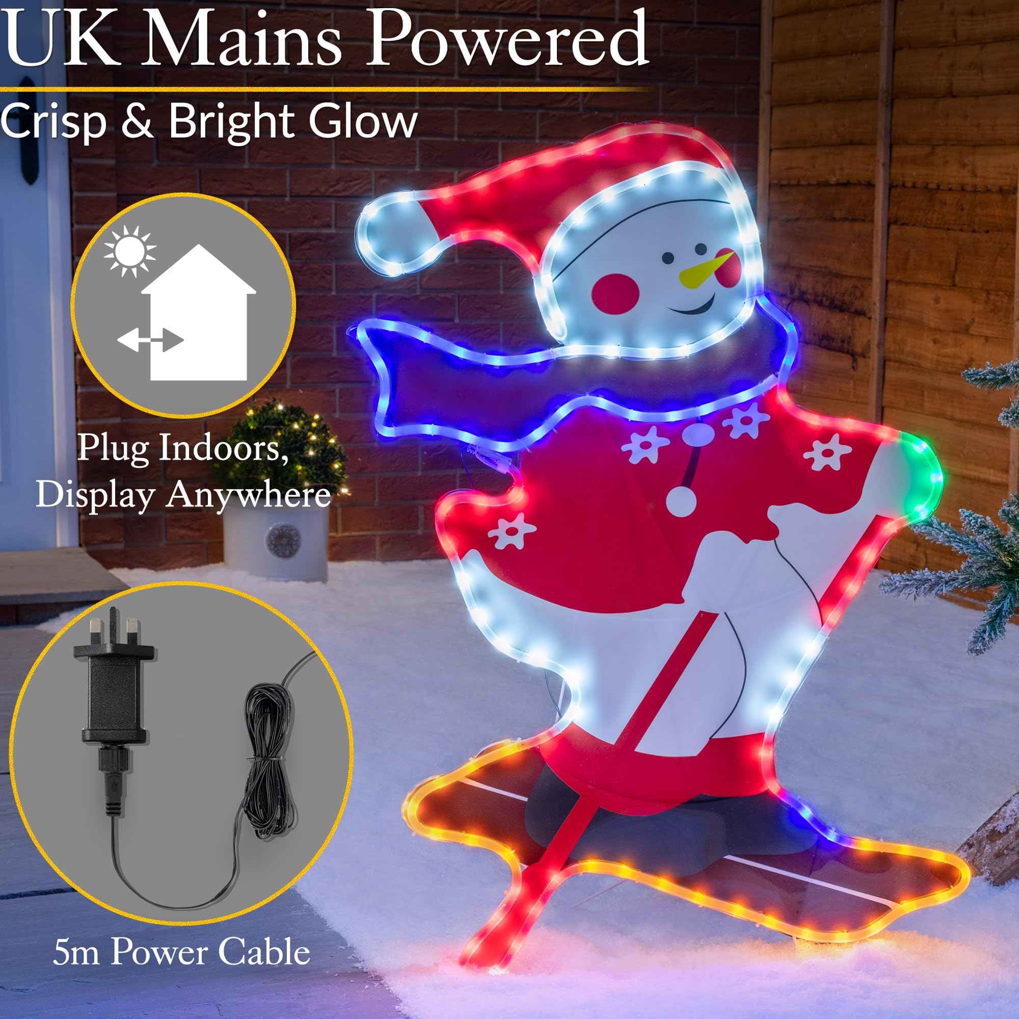 Lighted Frosty The Snowman Outdoor Christmas Decoration | Shelly Lighting