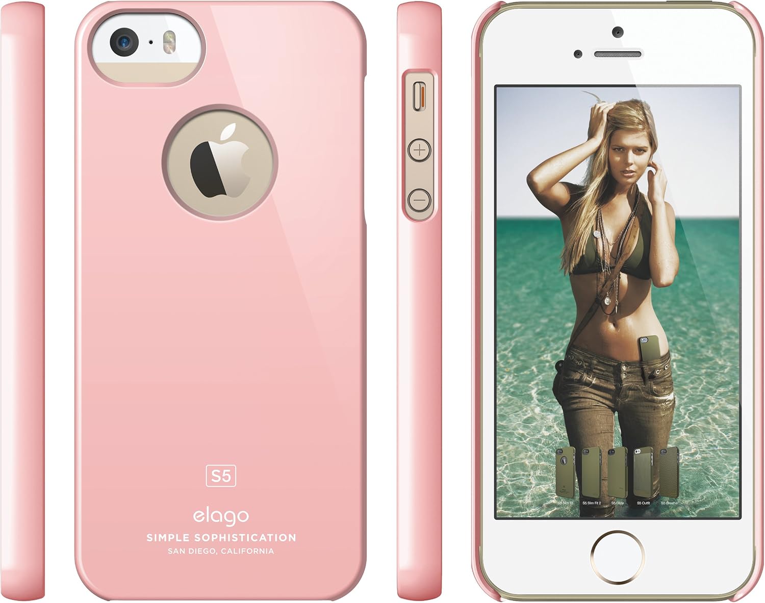iPhone SE case, elago [Slim Fit][Lovely Pink] - [Light][Minimalistic][True Fit] - for iPhone SE/5/5S