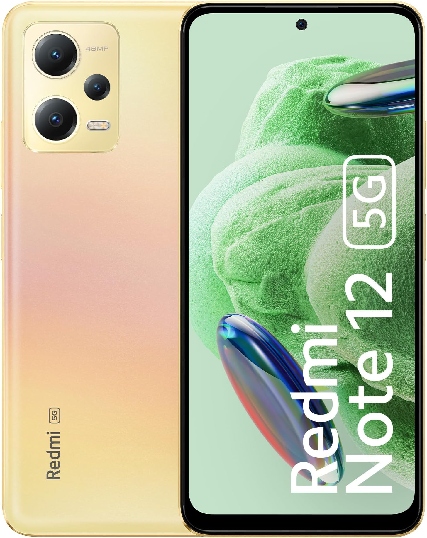 Redmi Note 12 5G (Sunrise Gold, 6GB RAM, 128GB Storage)