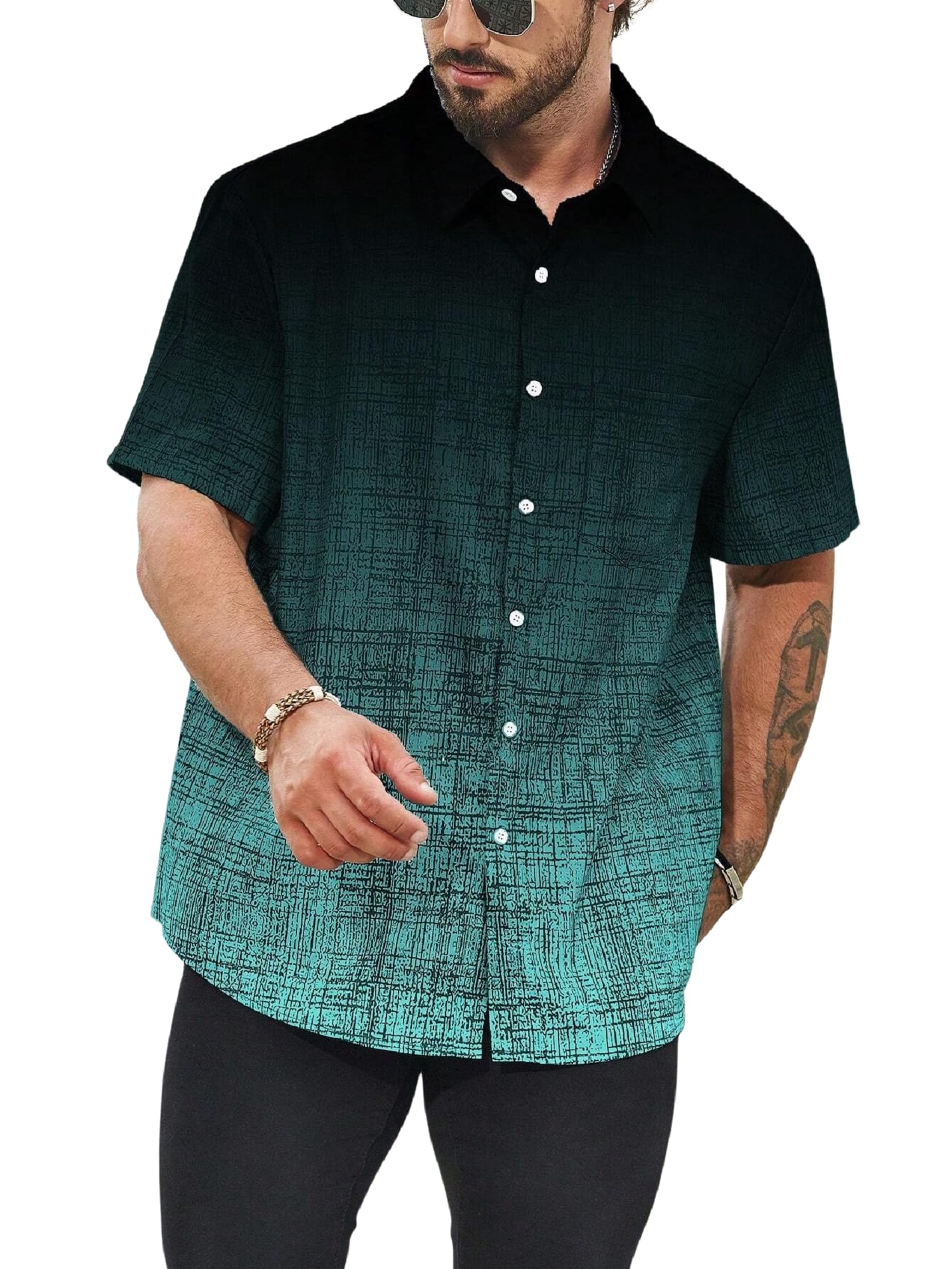 lymio Men Shirt || Printed Shirt for Man || Half Sleeve || Casual and Summer Style (Packs Also Available) (Resort)-picture-14
