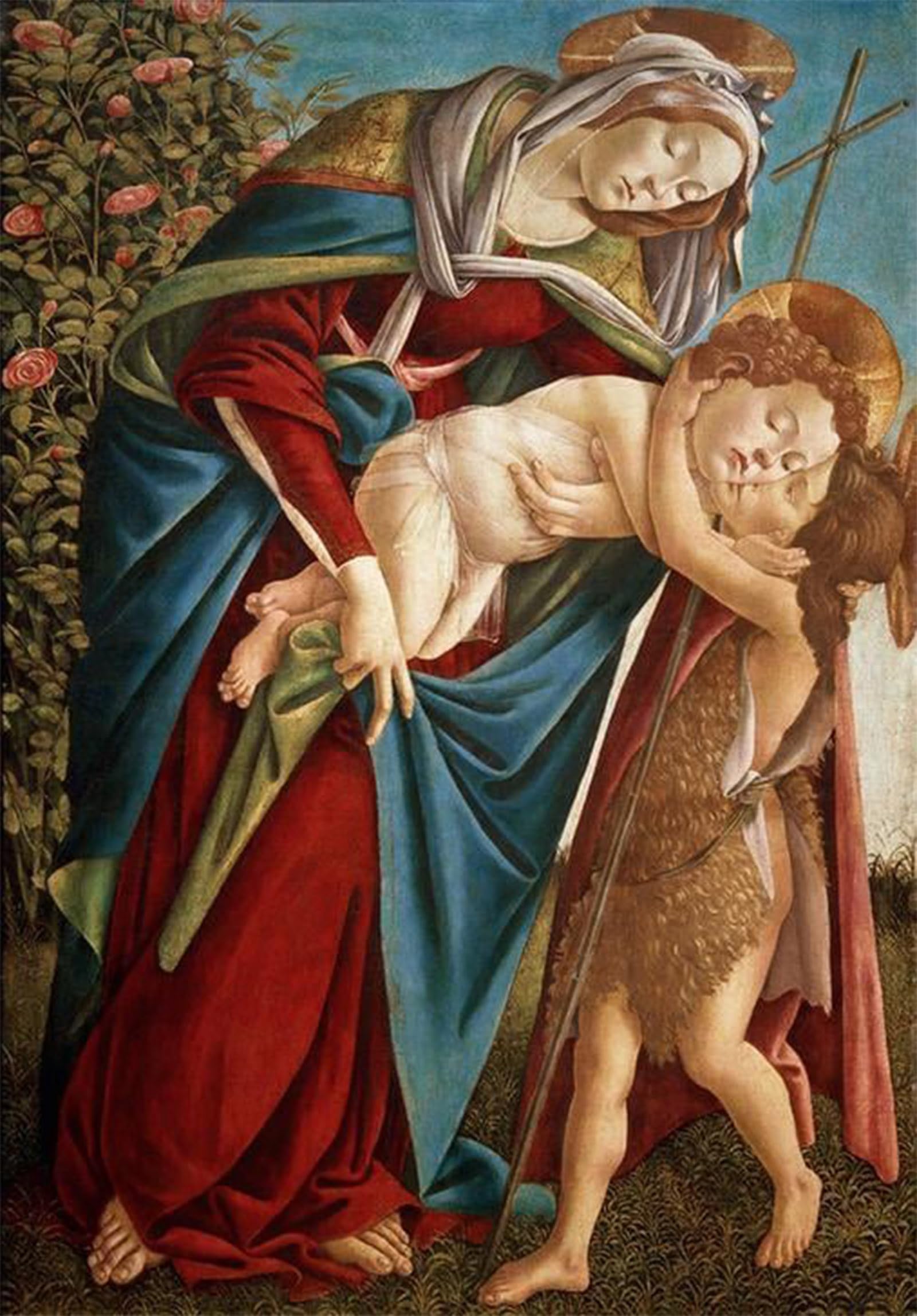 ARTXLXXBN Famous Print Painting Colorful Art Print History of Virginia by Sandro Botticelli Canvas Art Decorations for Home Decor 60x90cm