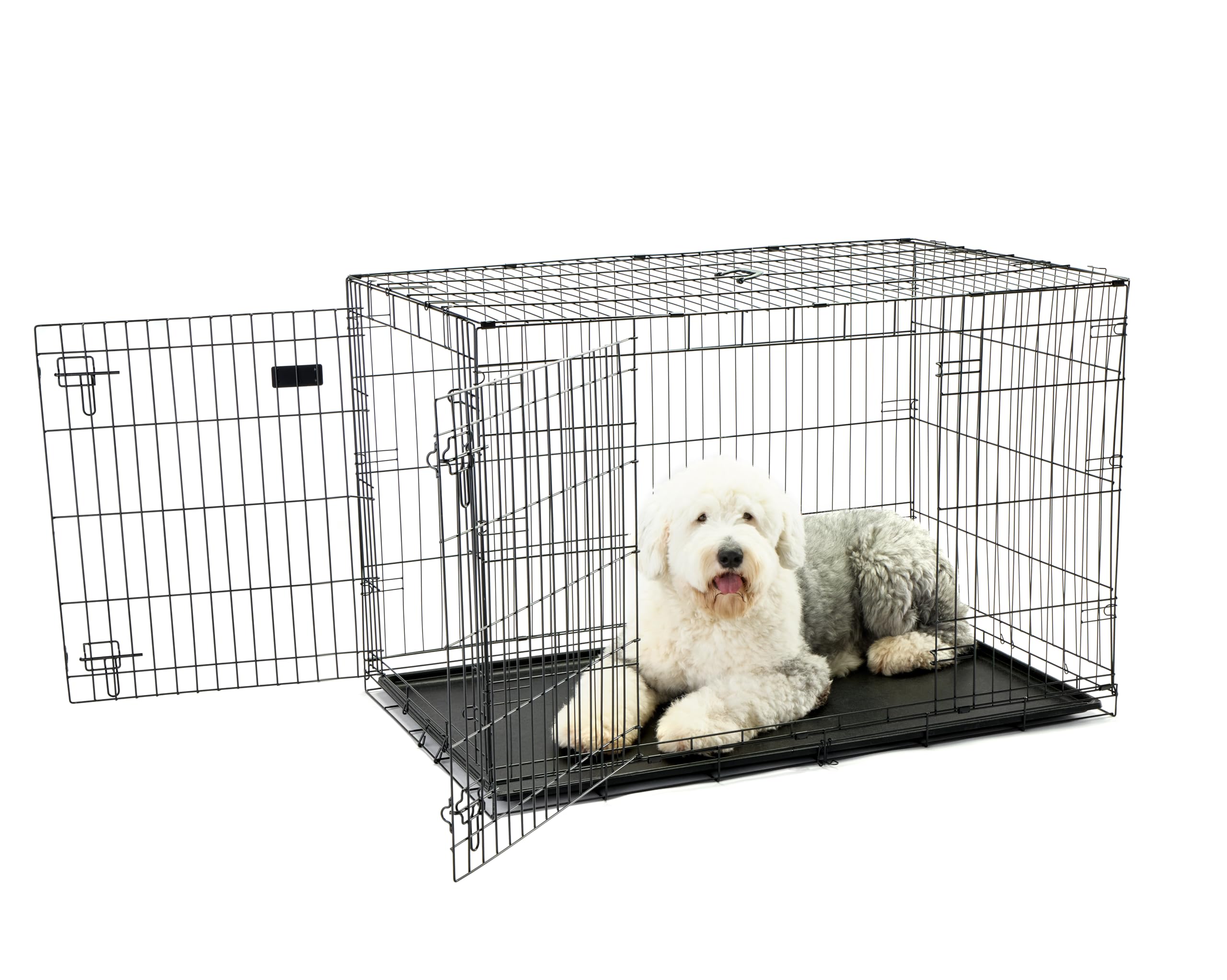 Carlson Pet Products Double Door Metal Dog Crate 48-Inch