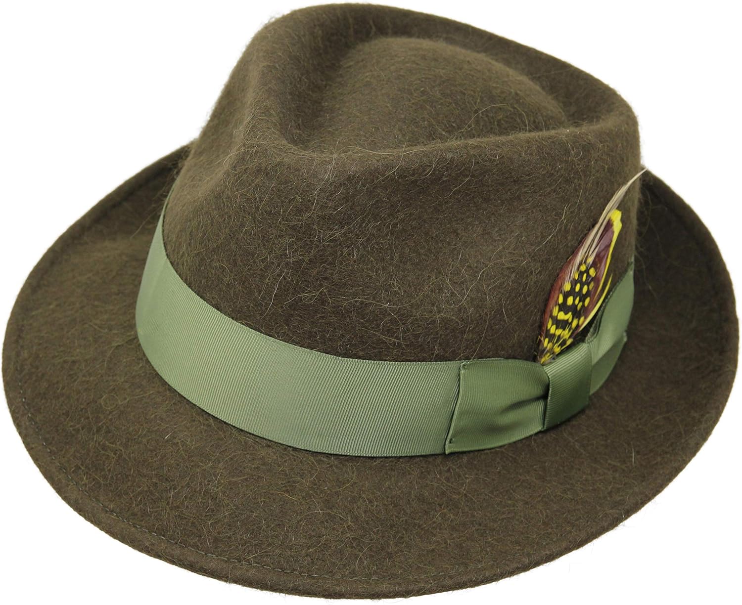 Alpaca Doyle - Teardrop Fedora Hat - Premium Alpaca Wool Felt - Crushable for Travel - Water Resistant - Unisex