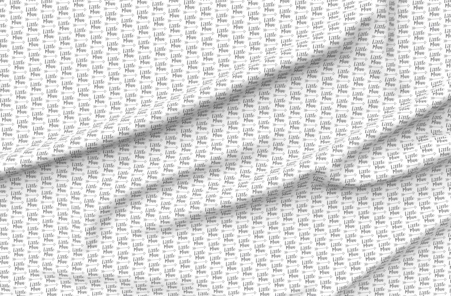Spoonflower Fabric - Arrow Words Nursery Boy Printed on Petal Signature Cotton Fabric Fat Quarter - Sewing Quilting Apparel Crafts Decor