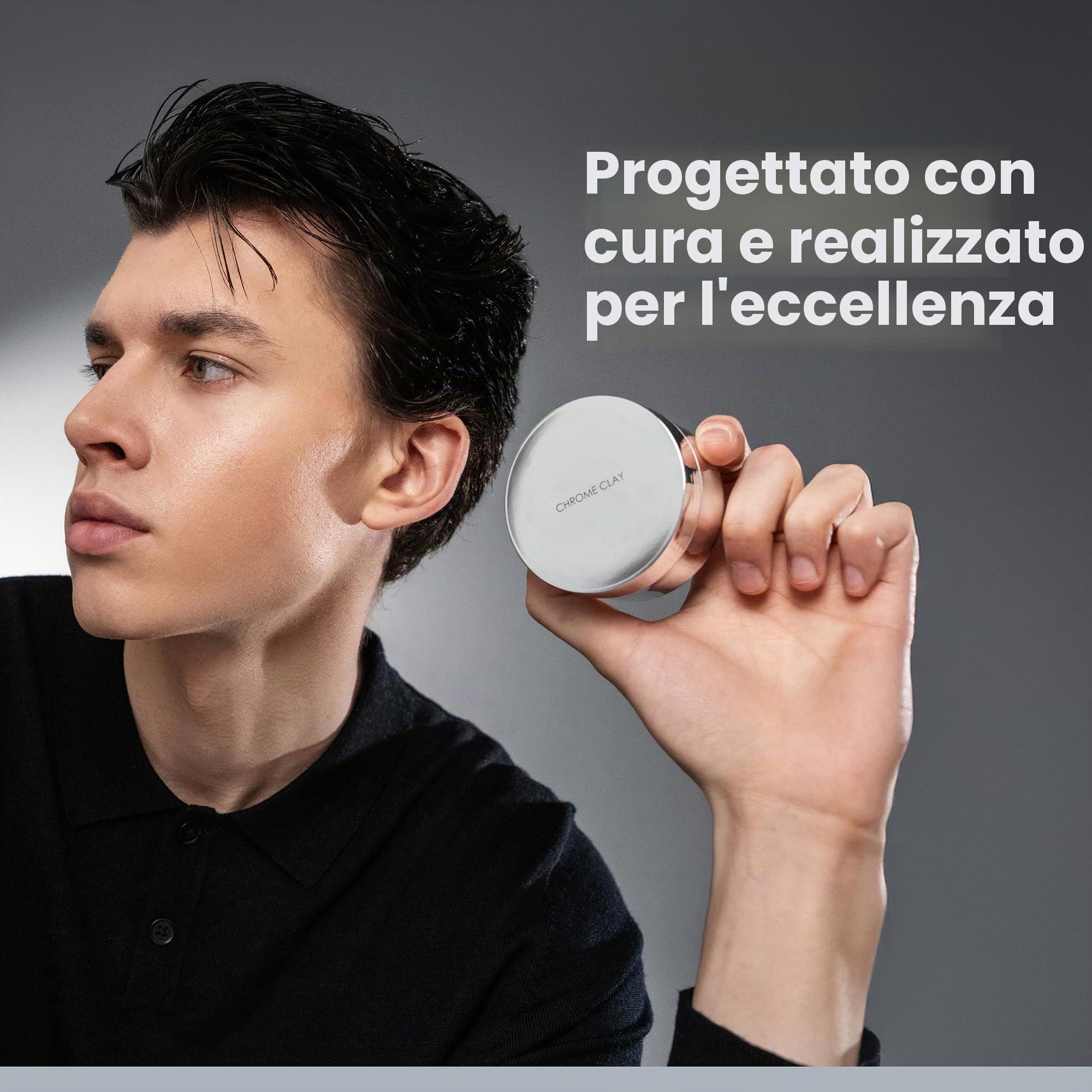 Alex Costa Forte Series Argilla Cromata – Tenuta Forte per Capelli da Uomo | Finitura Opaca, Volumizzante e Miglioramento della Texture | Caolino, Biotina e Aloe Vera | Leggero, Rimodellabile e Facile