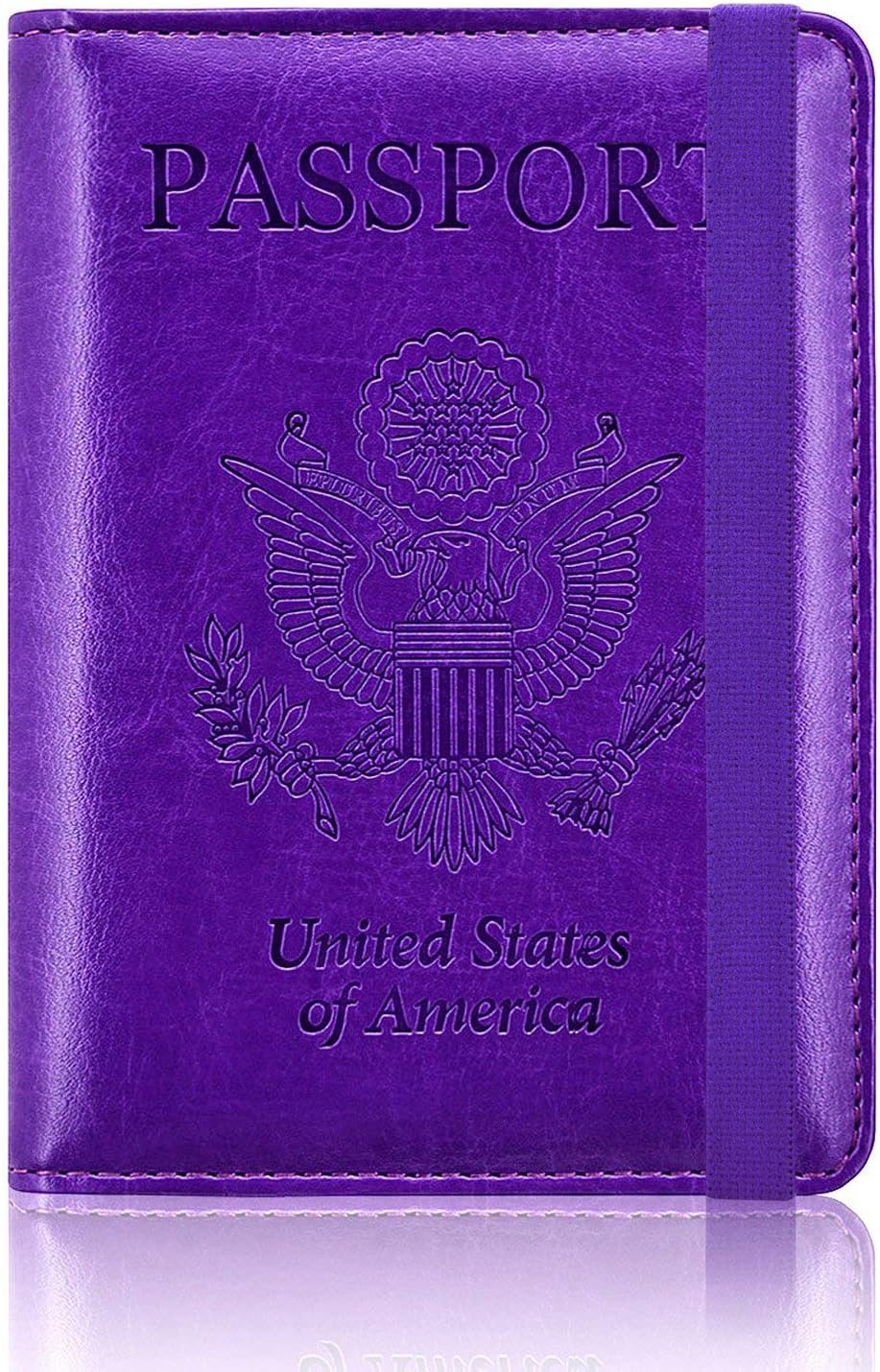 ACdream Passport Holder Cover, Leather Travel Wallet Case