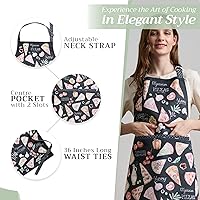 Vista 305 de Maison d' Hermine Delantal 100% de algodón para mujeres con bolsillo de cocina delantal de chef para hombres, decoración de Pascua