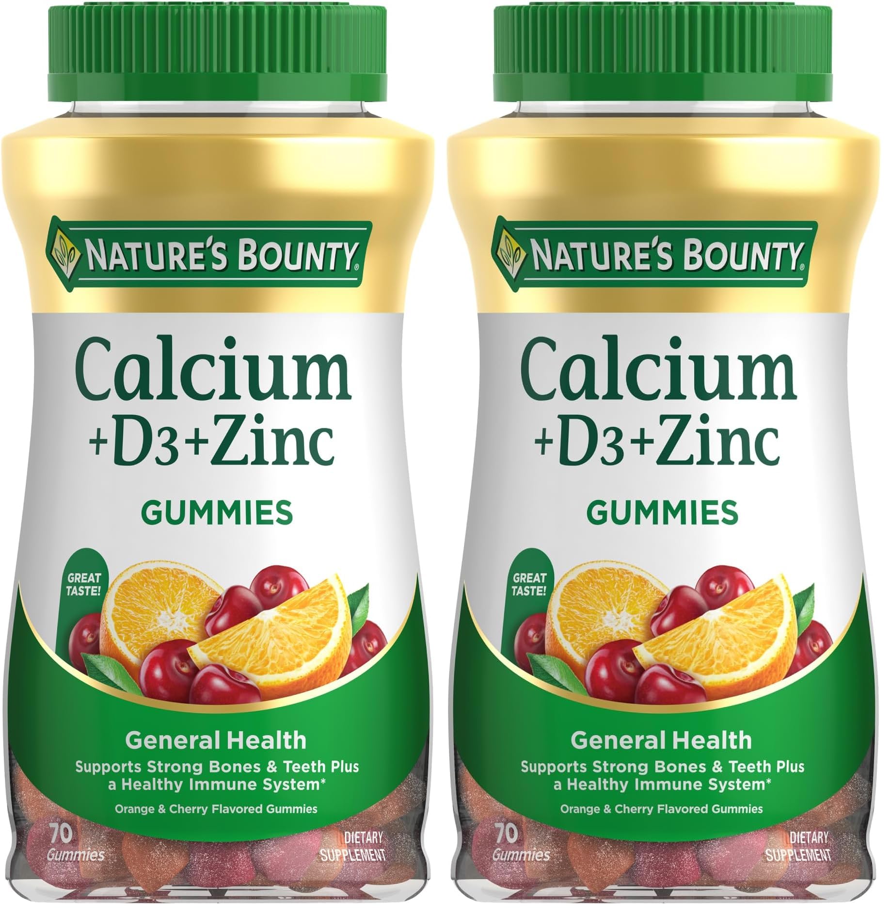 Nature's Bounty Calcium + D3 + Zinc Gummies