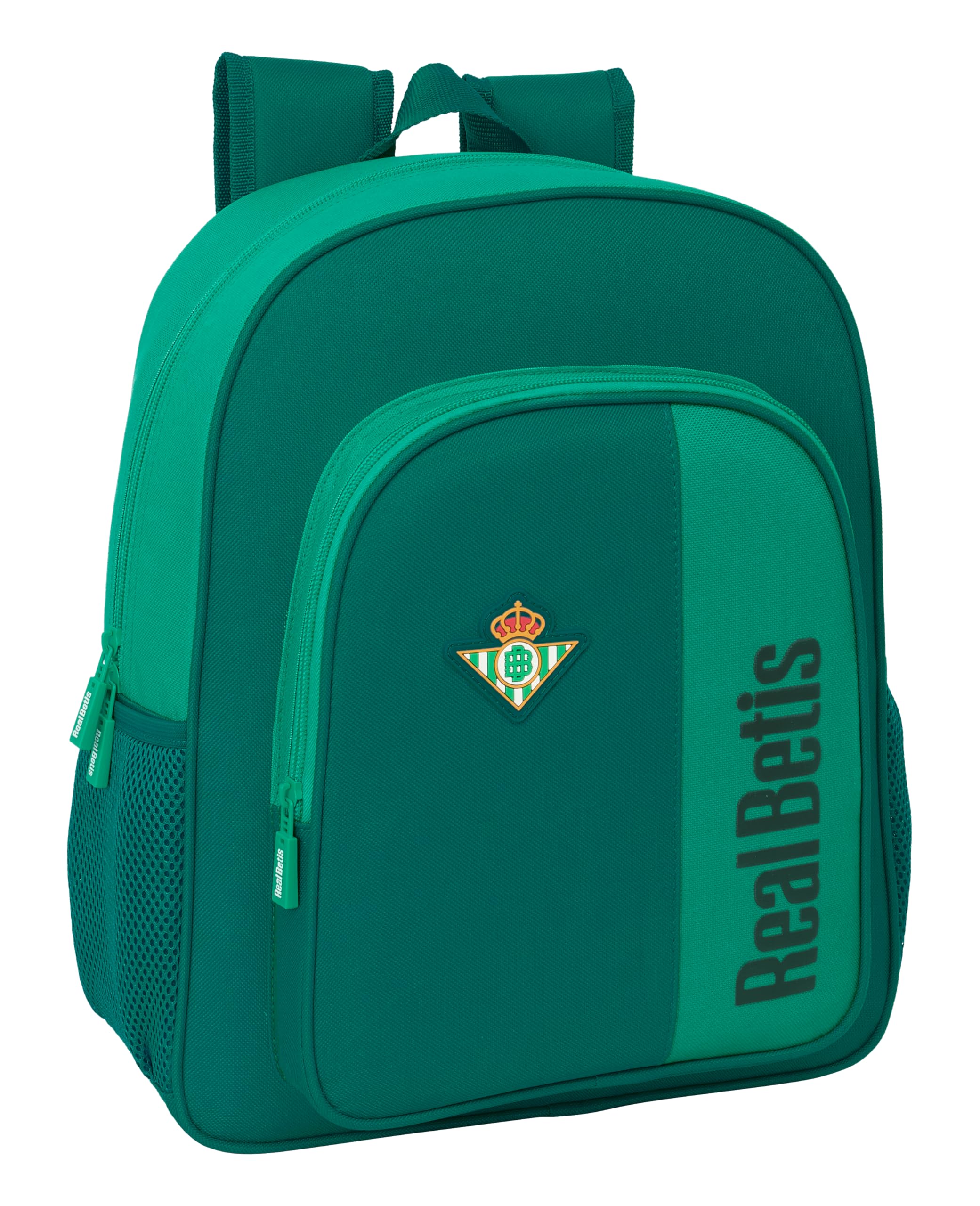 Safta REAL BETIS BALOMPIÉ – Junior Backpack, Adaptable to Trolley, Ideal for Children of Different Ages, Comfortable and Versatile, Quality and Resistance, 32 x 12 x 38 cm, aqua green, M, Casual