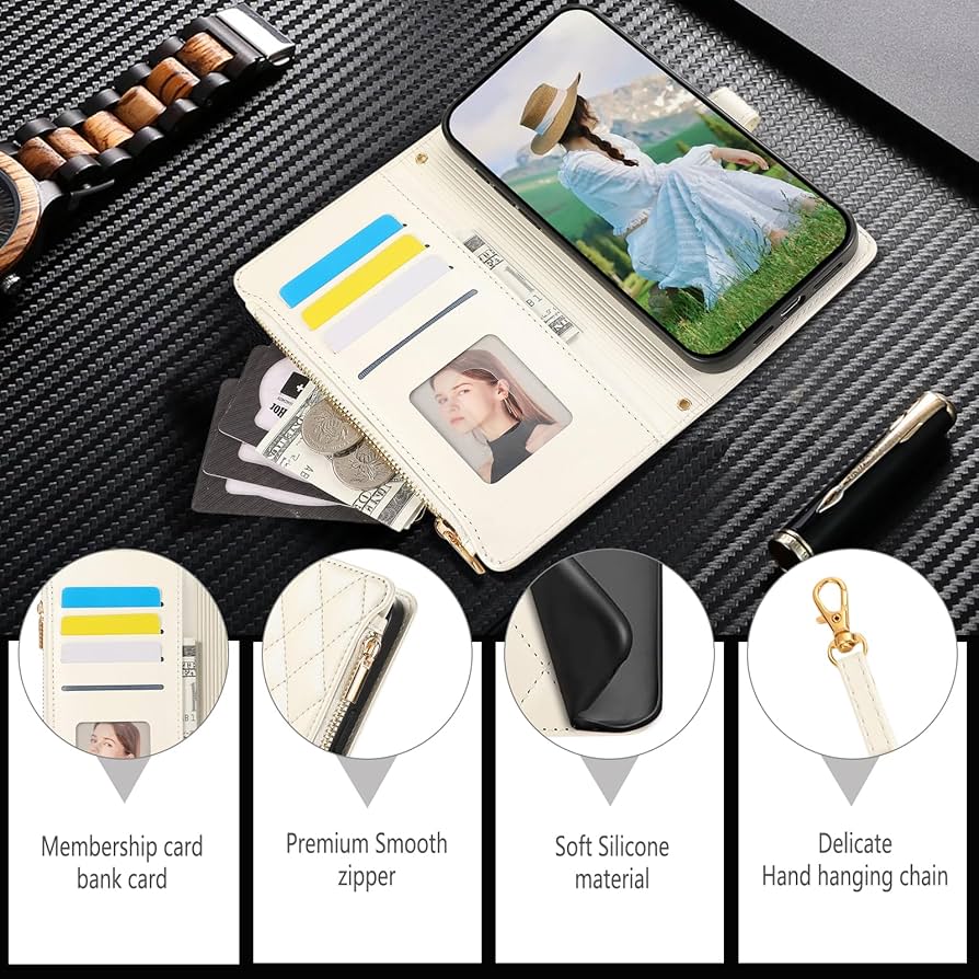 Amazon.co.jp: Rosbtib Galaxy S8 ケース 手帳型 財布型 カバー