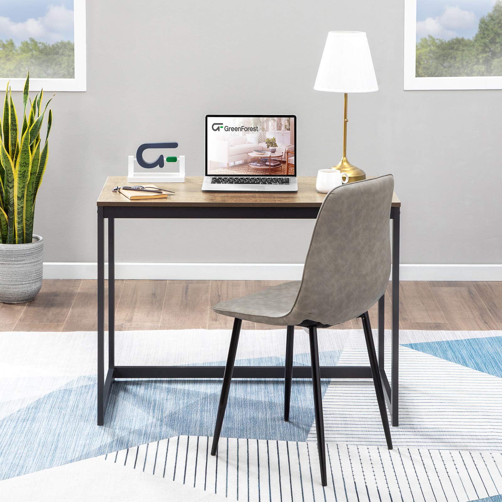 Amazon.com: GreenForest Computer Desk for Small Space Modern Home