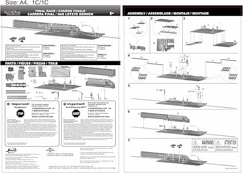 Miniatura 10 de Fast & Furious Final Race Train Nano Scene y 2 autos fundidos a presión de 1.65 pulgadas, juguetes para niños y adultos