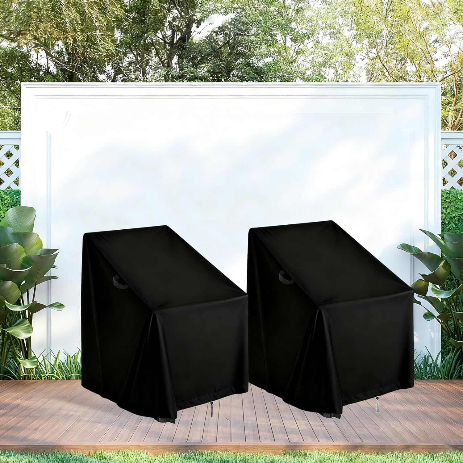 Cover for Modern Accent Chair,Waterproof Living Room Chairs Covers, Patio,Bedroom Seat-Cover(29.5"Wx34.6"Dx29.5"H,2-Pcs)