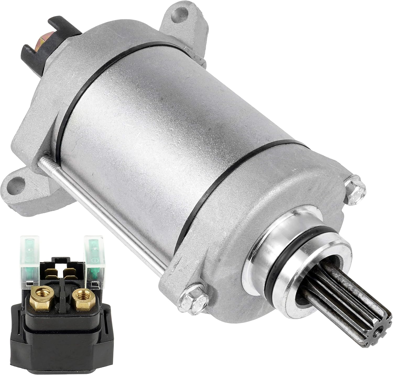 Caltric Starter w/Relay Solenoid Compatible With Yamaha Grizzly 450 YFM450 4X4 2011