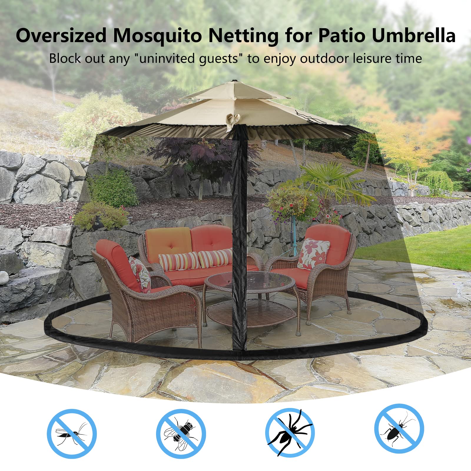 best patio umbrella cover for freezing temperatures Cantilever special needs cycling Color:red style 1000 denier PVC Homy Casa 14.8 Ft