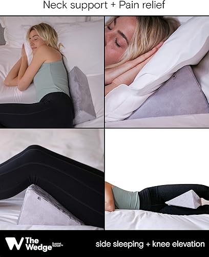Miniatura 3 de The Wedge Almohada de cuña pequeña, Almohada de posicionamiento, Cuña de posicionamiento, Cuña de espuma, Cuña de embarazo, Hecho en EE. UU.,