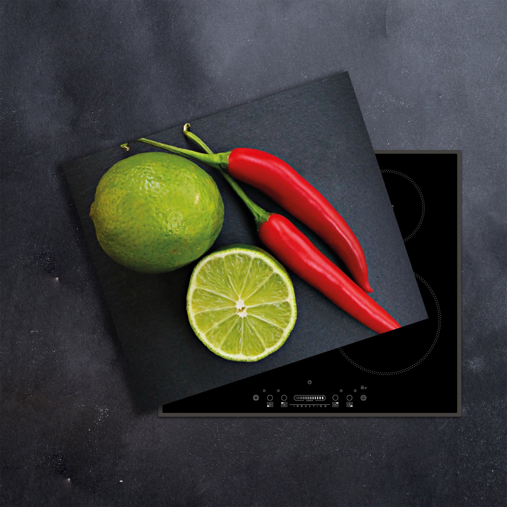 Plaque De Protection Pour Plaques De Cuisson En Verre Trempé 4mm | 60x52cm | Planche à Découper & Protection Murale