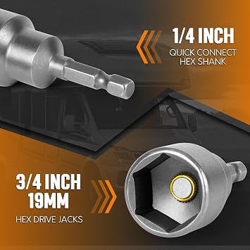 Telescoping Lug Wrench and RV Scissor Jack Socket