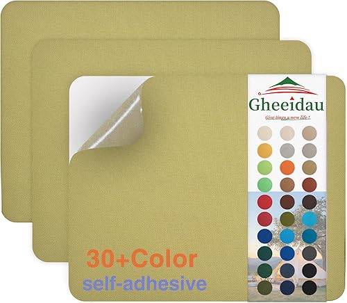 Miniatura 35 de Parche de Reparación de Lona 9×11 Pulgadas 3 Piezas Impermeable Autoadhesivo Parche de Reparación de Tela para Tiendas de Campaña, Cubierta de Gris