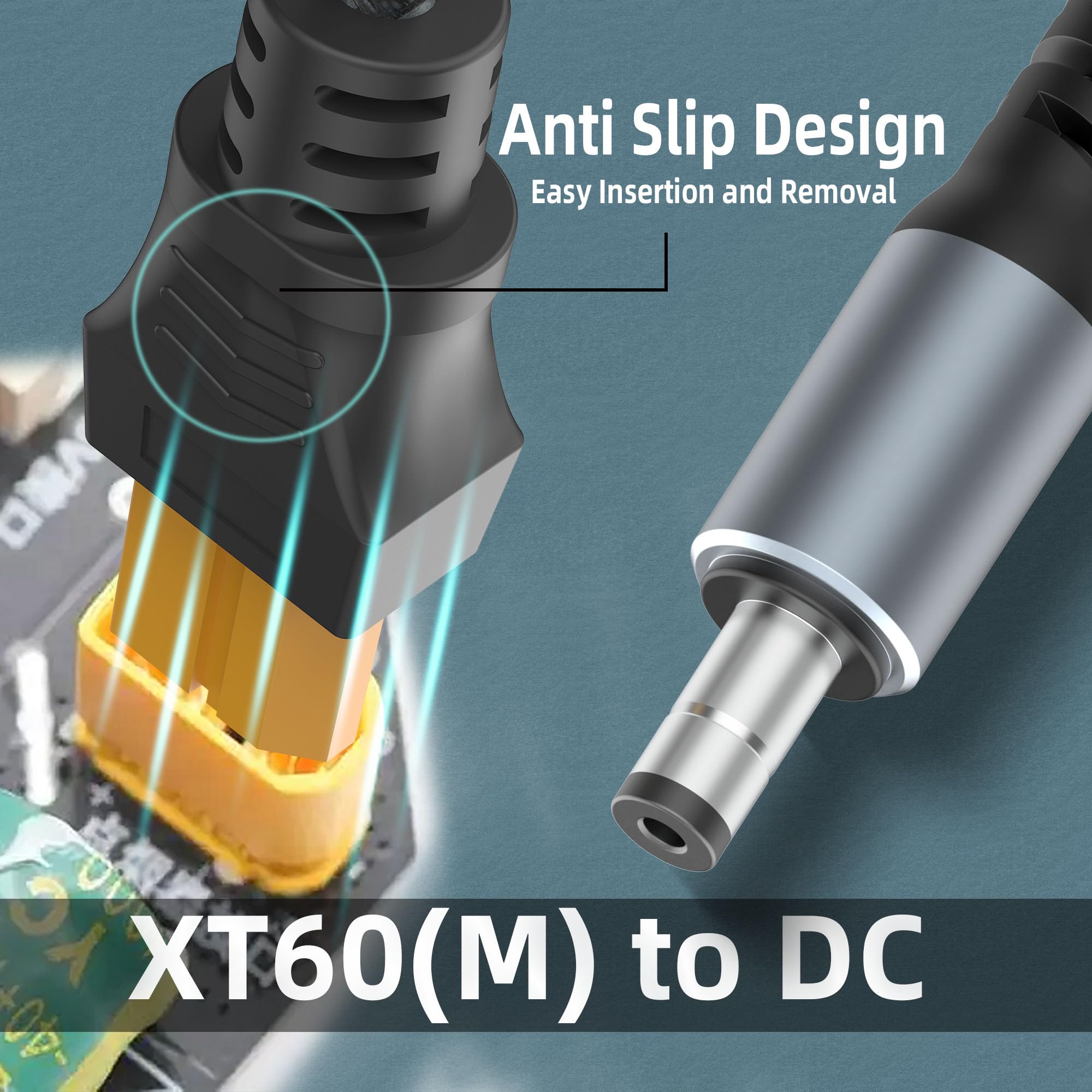 DC5521 Auf XT60 Kabel – 300 Mm Für FPV-Brillen & Drohnen