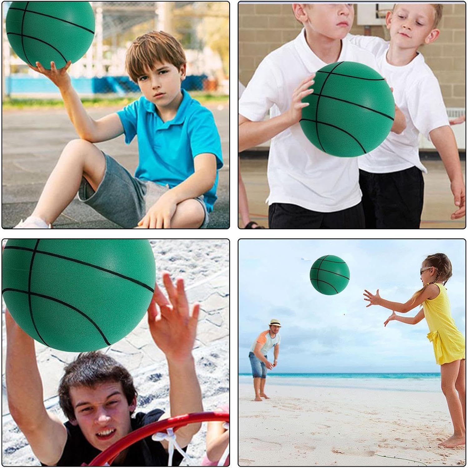 Genérico Quiet Basketball - Quiet, Safe, Lightweight, Indoor, Quiet Balls - Impact Resistant Basketball Training for Game Rooms Courtyards Gyms Yards