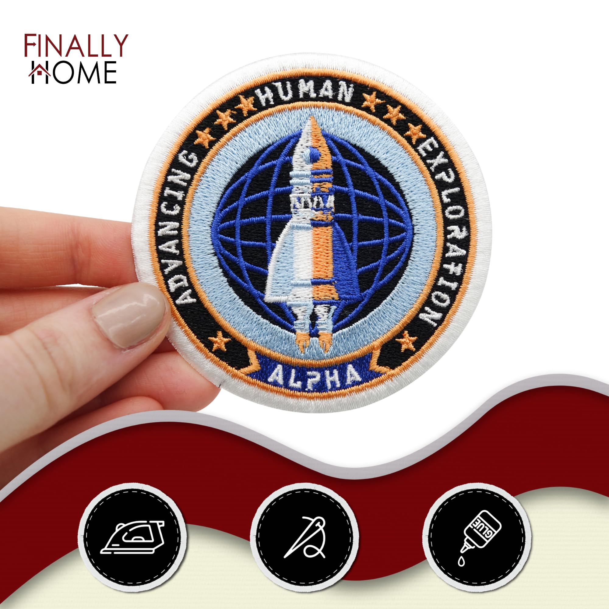 Modello Banner Esploratore Spaziale Astronauta Nello Spazio Modello Di Forma Circolare
