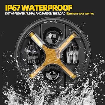 Amazon.com: Riasdy 2pcs New Upgrade X-Style 7 Inch Led